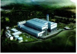 A rendering of what the power plant could look like. Courtesy of Circular EnerG