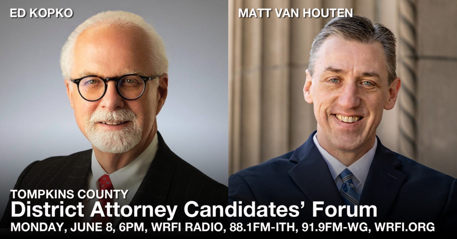2020 Tompkins County District Attorney Candidates Forum AUDIO WRFI
